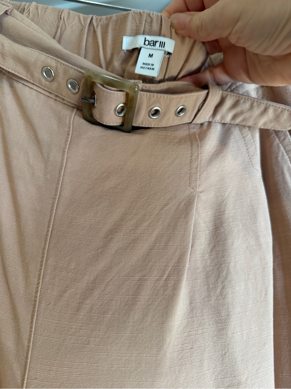 Bar III Blush Two-Piece Wide-Leg Pants and Button Vest Set - Picture 7 of 7